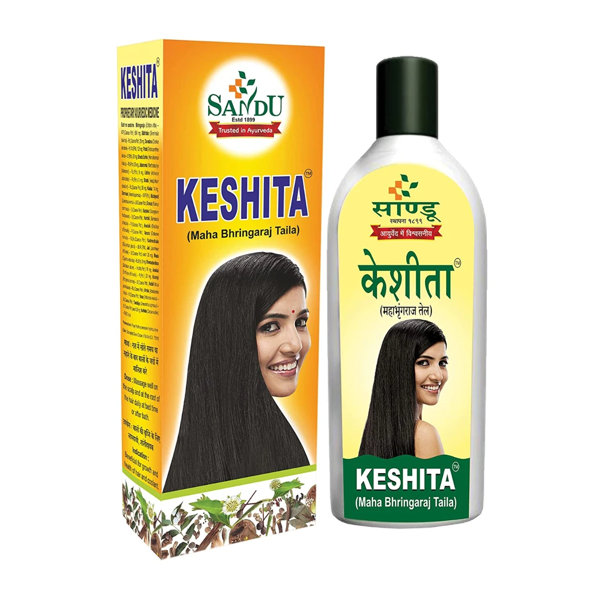 Sandu Keshita Hair Oil (100 ml) - Sandu Pharmaceuticals