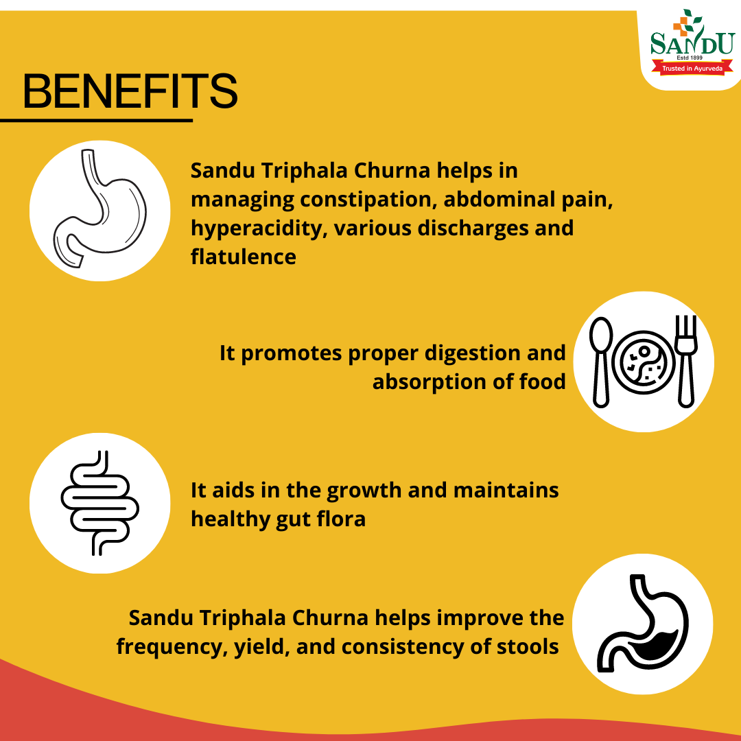 Sandu Triphala Churna 100 g (Pack of 2) - Sandu Pharmaceuticals