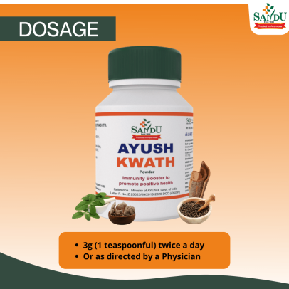 Dosage of Sandu Ayush Kwath