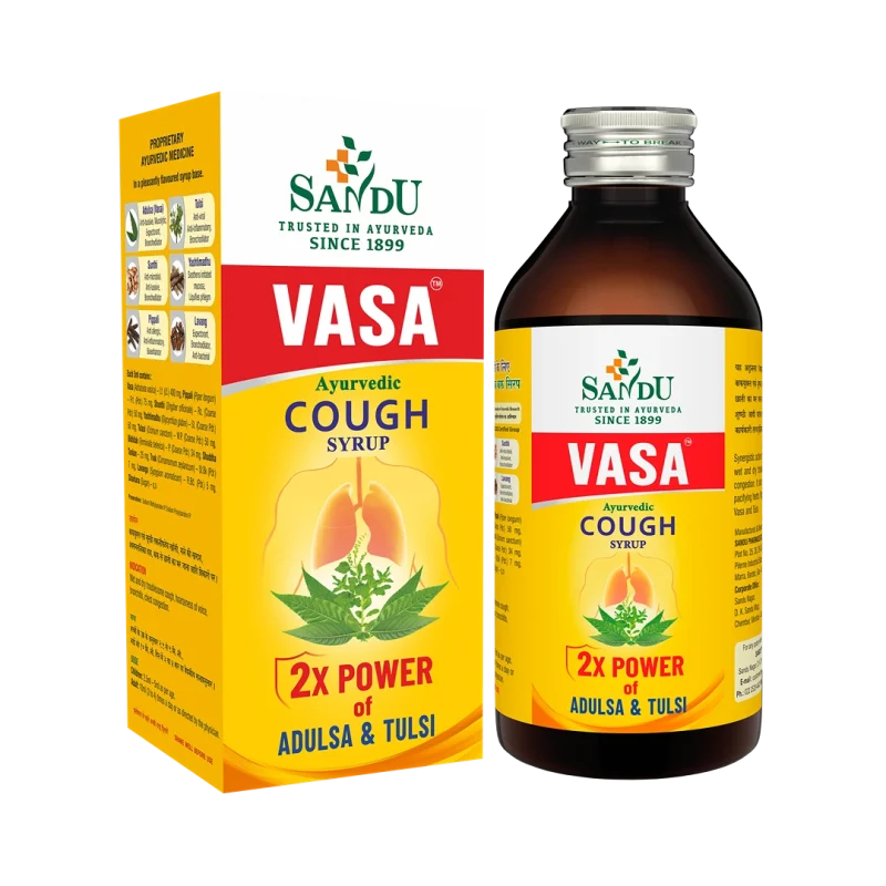 Buy Ayurvedic Medicine for Cough & Cold | Sandu Vasa Cough Syrup
