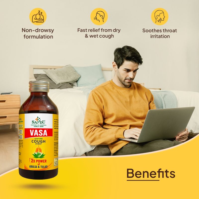 Buy Ayurvedic Medicine for Cough & Cold | Sandu Vasa Cough Syrup