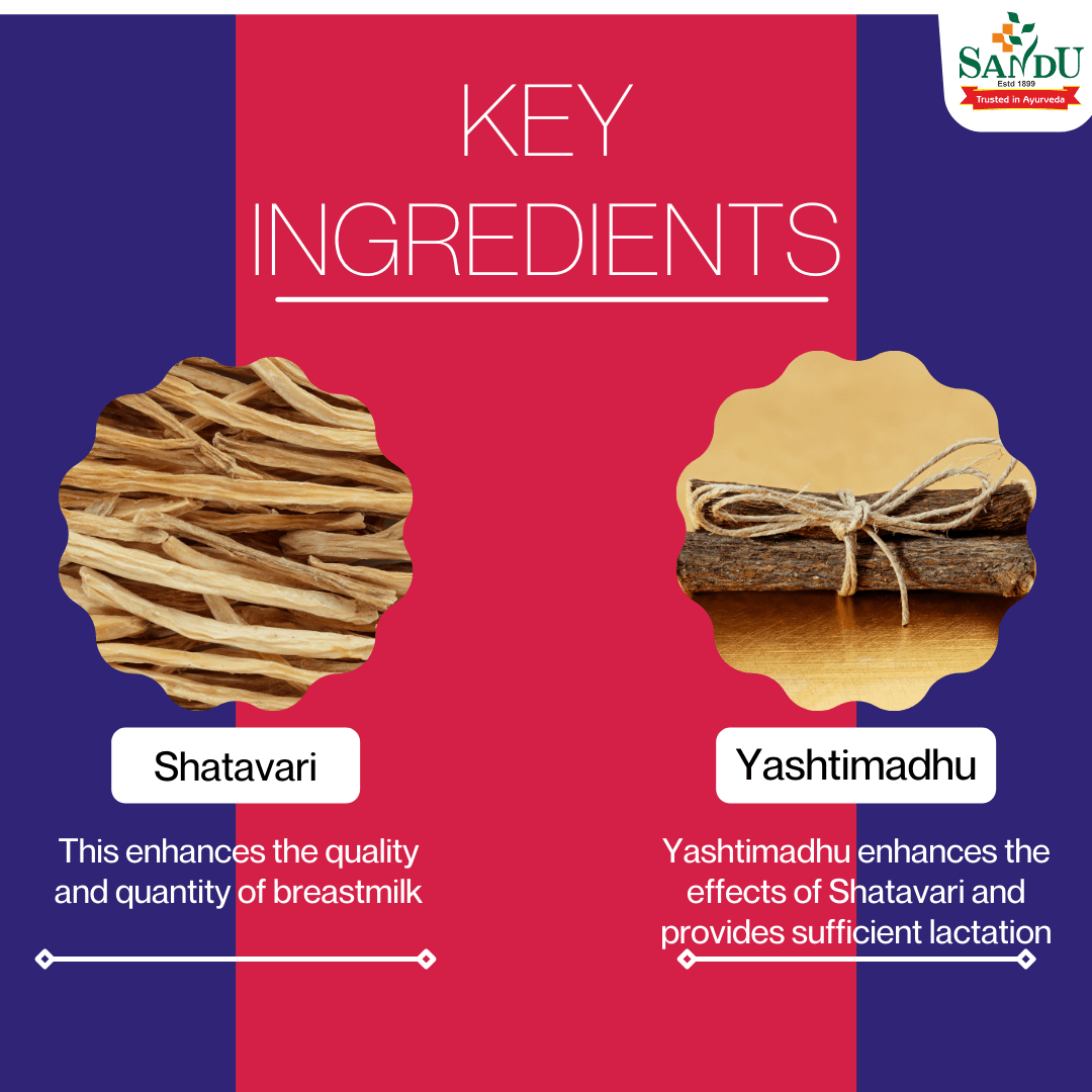 Key Ingredients of Sandu Shatari Tonic for Lactation
