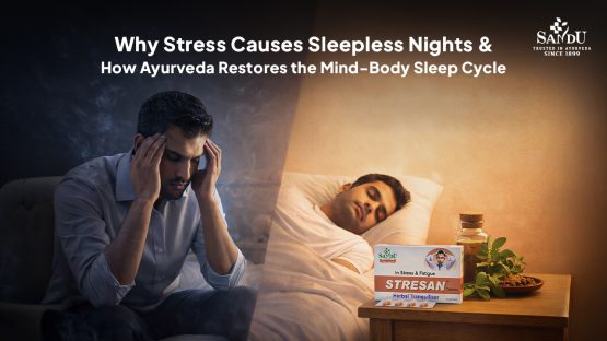 Why Stress Causes Sleepless Nights and How Ayurveda Restores the Mind-Body Sleep Cycle